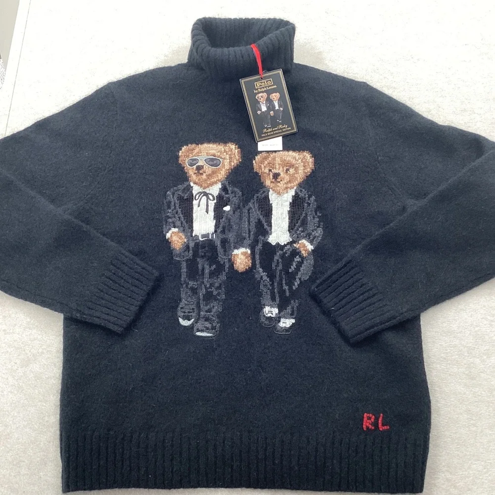 Polo Ralph Lauren Ralph and Ricky Polo Bear Special Edition Turtleneck Sweater